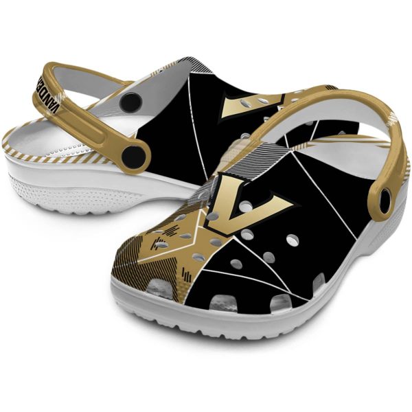 vanderbilt commodores geometric background clog high quality