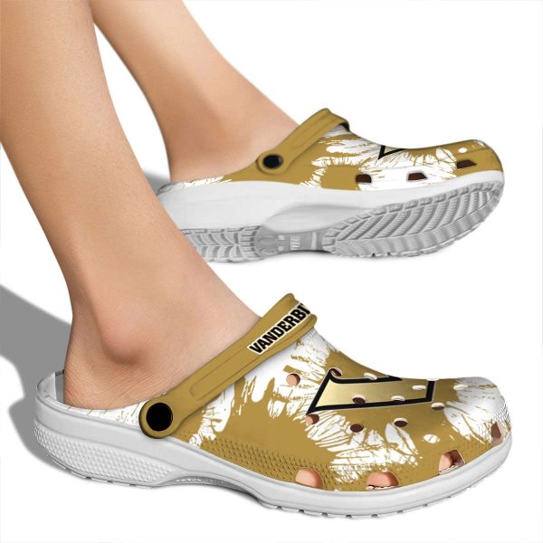 vanderbilt commodores splatter graphics clog fashion forward