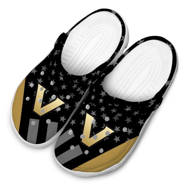vanderbilt commodores stellar stripes theme clog latest model