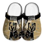 vegas golden knights geometric background clog best selling