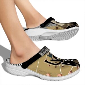 vegas golden knights geometric background clog fashion forward