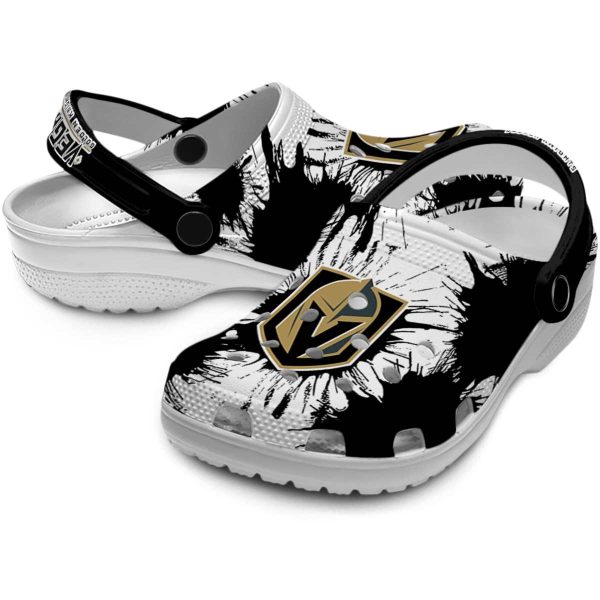 vegas golden knights splatter graphics clog high quality