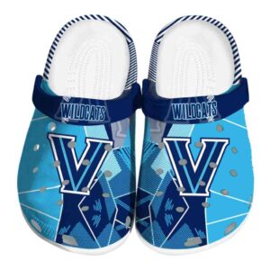 villanova wildcats geometric background clog best selling