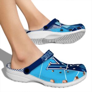villanova wildcats geometric background clog fashion forward