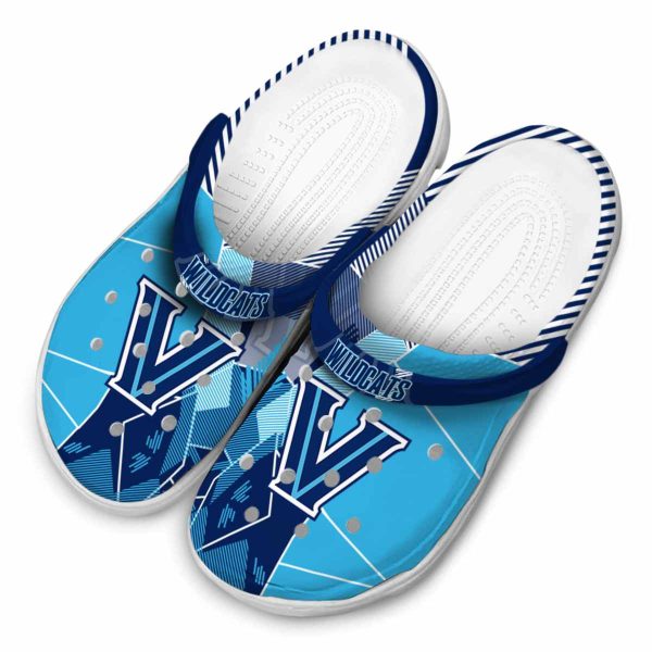 villanova wildcats geometric background clog latest model