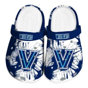 villanova wildcats splatter graphics clog best selling
