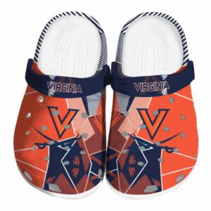 virginia cavaliers geometric background clog best selling