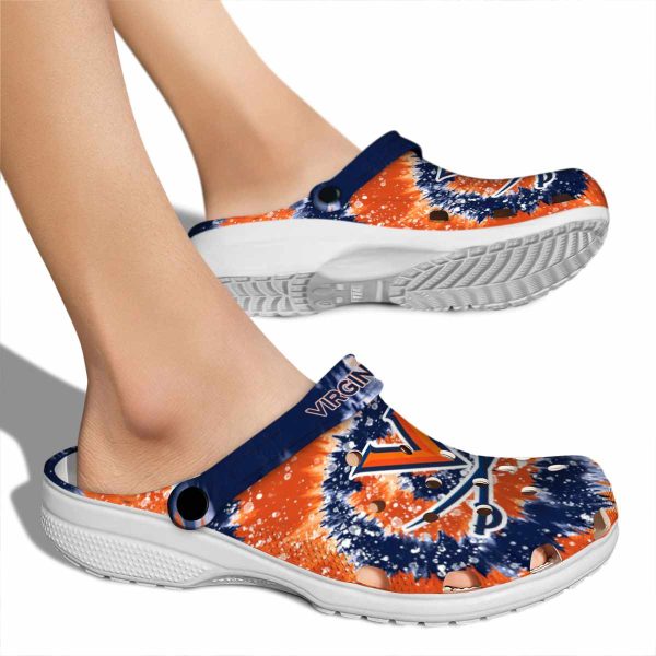 virginia cavaliers radiant burst effect clog fashion forward