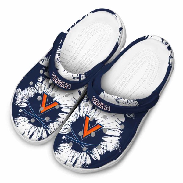 virginia cavaliers splatter graphics clog latest model