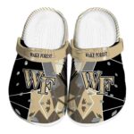 wake forest demon deacons geometric background clog best selling