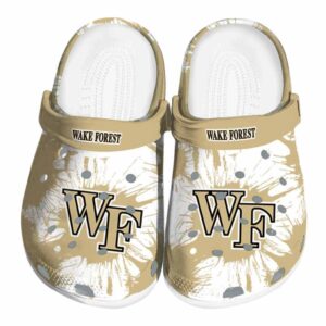 wake forest demon deacons splatter graphics clog best selling