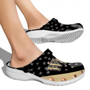 wake forest demon deacons stellar stripes theme clog fashion forward