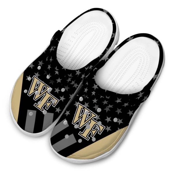 wake forest demon deacons stellar stripes theme clog latest model