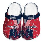 washington capitals geometric background clog best selling