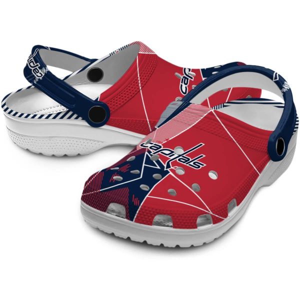 washington capitals geometric background clog high quality