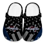 Washington Capitals Stellar Stripes Theme Clog 1 washington capitals stellar stripes theme clog best selling