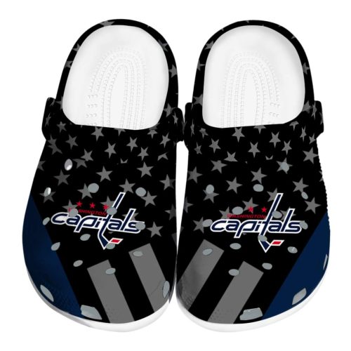 washington capitals stellar stripes theme clog best selling