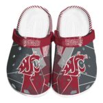 washington state cougars geometric background clog best selling
