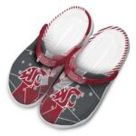 washington state cougars geometric background clog best selling