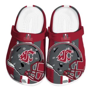 washington state cougars helmet stripes clog best selling