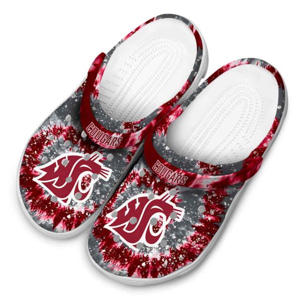 washington state cougars radiant burst effect clog latest model
