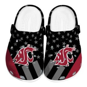 washington state cougars stellar stripes theme clog best selling