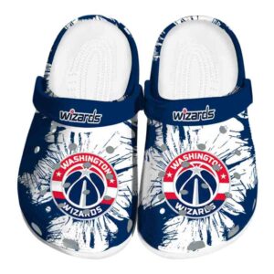 washington wizards splatter graphics clog best selling