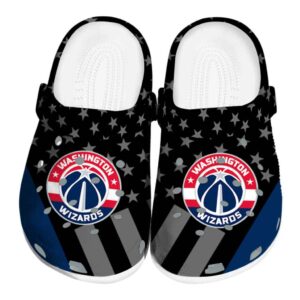 washington wizards stellar stripes theme clog best selling