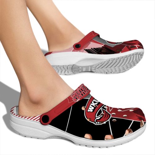 western kentucky hilltoppers geometric background clog fashion forward