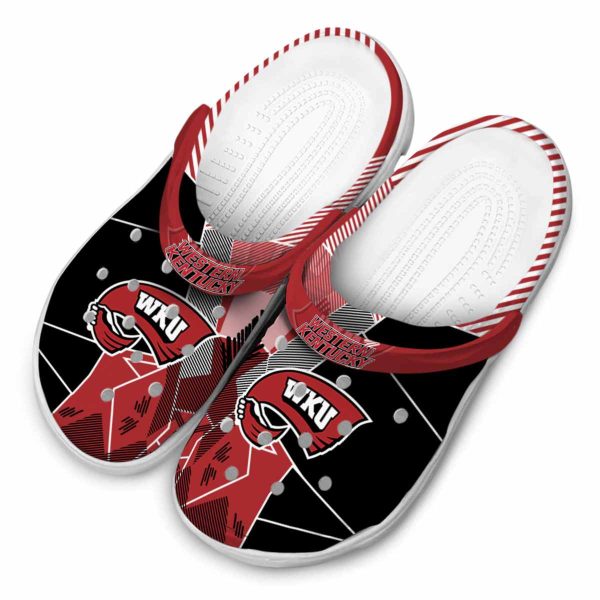 western kentucky hilltoppers geometric background clog latest model