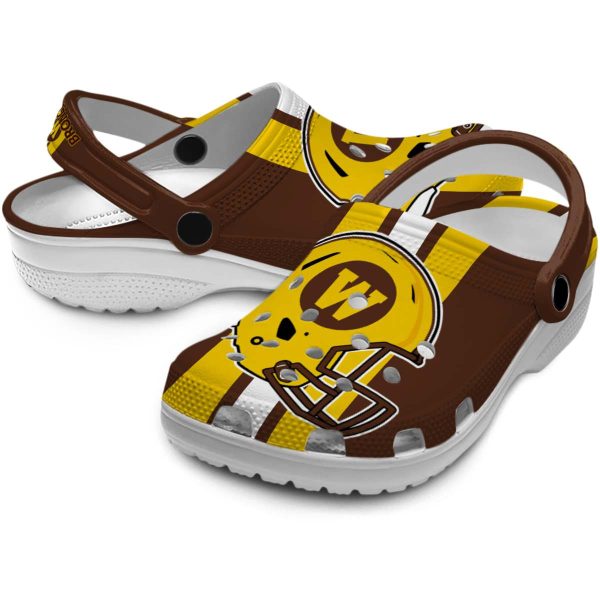 western michigan broncos helmet stripes clog high quality