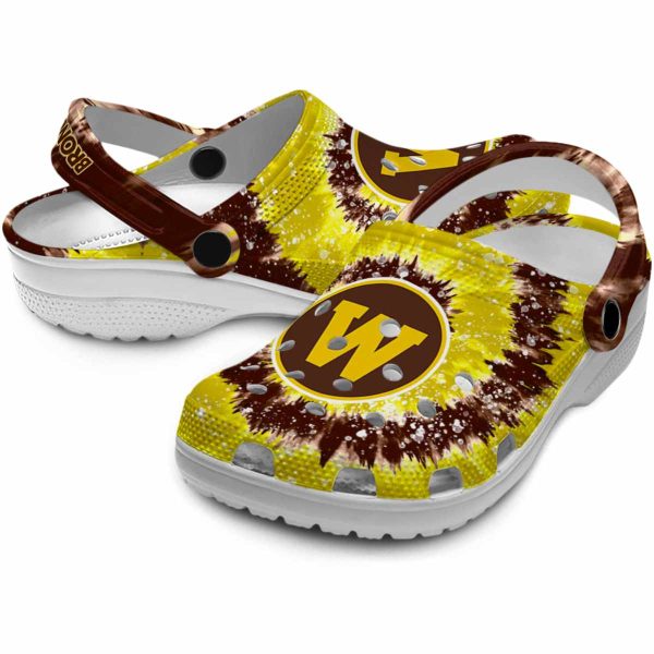 western michigan broncos radiant burst effect clog high quality