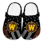 western michigan broncos stellar stripes theme clog best selling