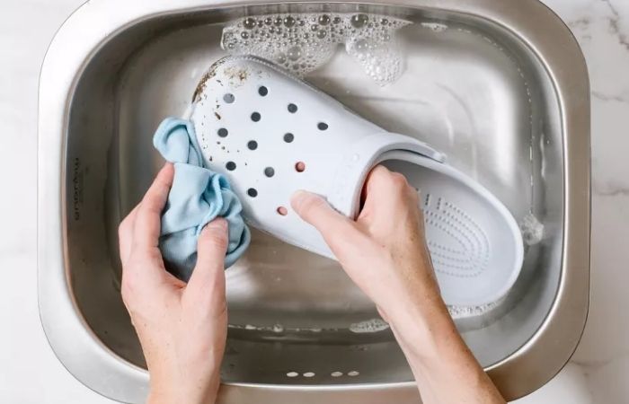 Regular cleaning keeps your Crocs looking fresh