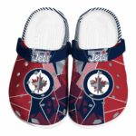 winnipeg jets geometric background clog best selling