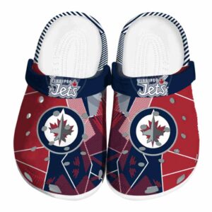 winnipeg jets geometric background clog best selling