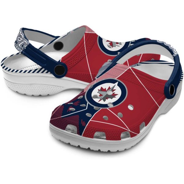 winnipeg jets geometric background clog high quality