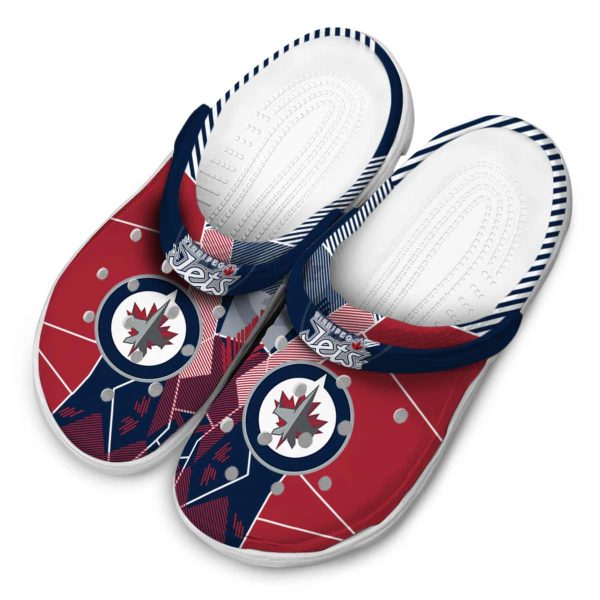 winnipeg jets geometric background clog latest model
