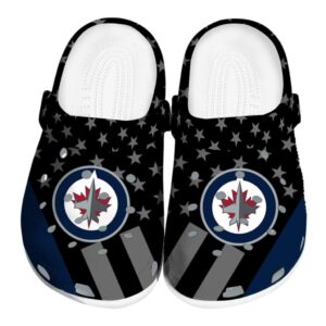 winnipeg jets stellar stripes theme clog best selling