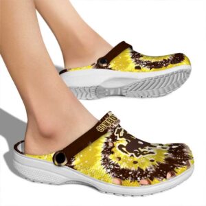 wyoming cowboys radiant burst effect clog fashion forward