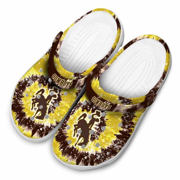 wyoming cowboys radiant burst effect clog latest model