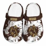 wyoming cowboys splatter graphics clog best selling