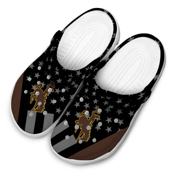 wyoming cowboys stellar stripes theme clog latest model