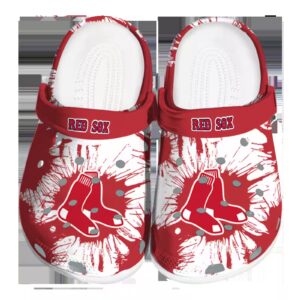 boston red sox splatter graphics clog best selling