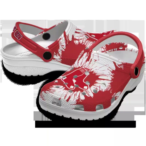 boston red sox splatter graphics clog high quality