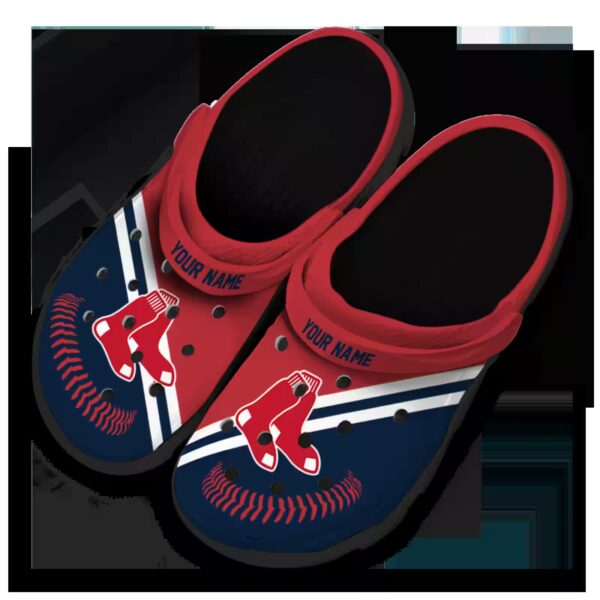 custom boston red sox baseball motif clog latest model