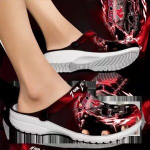 custom boston red sox gothic skull clog fashion forward