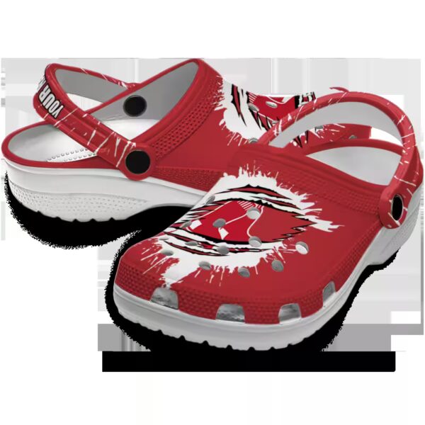 custom boston red sox splash motif background clog high quality
