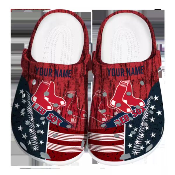 custom boston red sox star spangled side pattern clog best selling
