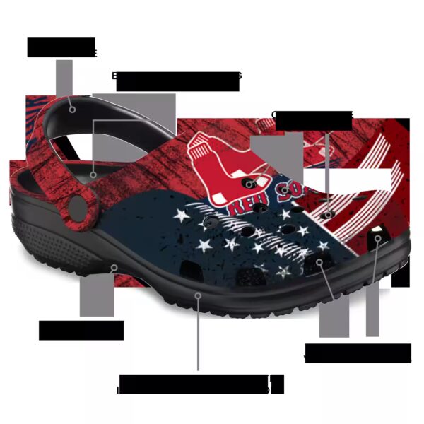 custom boston red sox star spangled side pattern clog new arrival